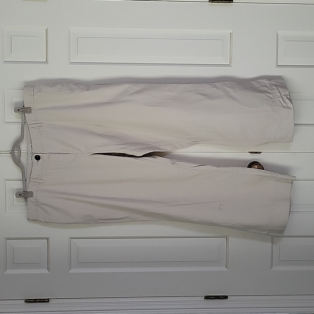 Tommy Hilfiger women's vintage wide leg cream color jeans sz 22